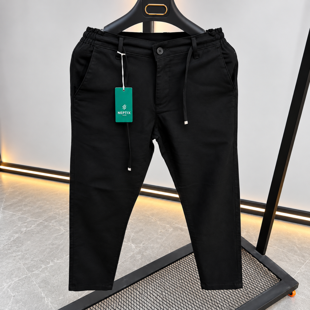 Premium Men's Cotton Pant - Black