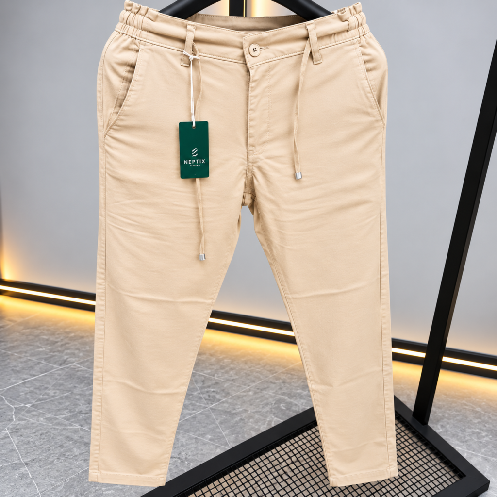 Premium Men's Cotton Pant - Beidge